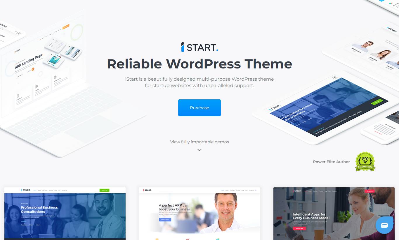 iStart - WordPress Startup Business Theme